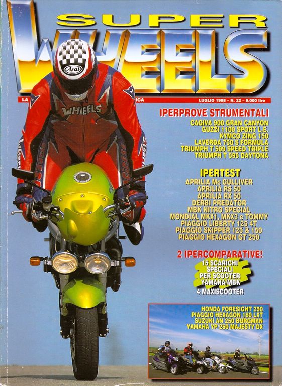 1998 Superwheels Copertina Speed Triple T509