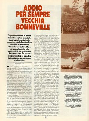 1988 Motociclismo Bonneville