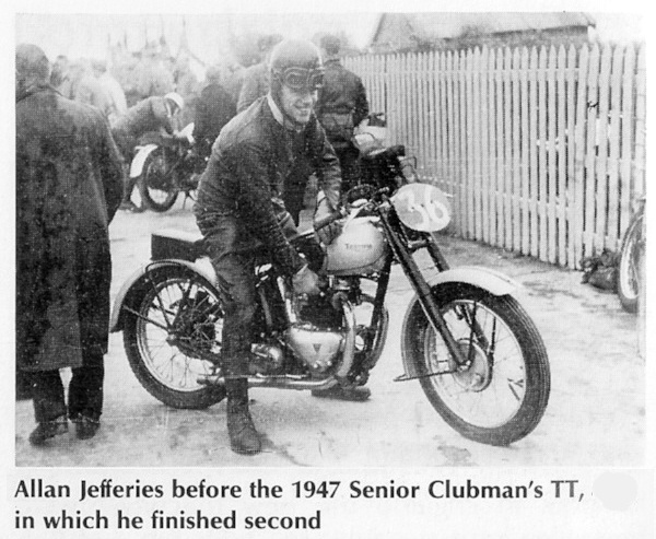 1947 Triumph Grand Prix Allan Jefferies Senior Clubman's TT