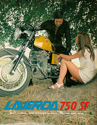 Pubblicit anni 70 Laverda 750 SF
