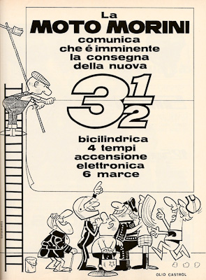 Pubblicit anni 70 Moto Morini