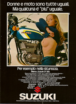 Pubblicit anni 70 Suzuki
