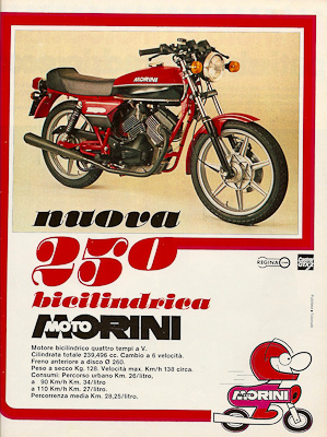 Pubblicit anni 70 Moto Morini