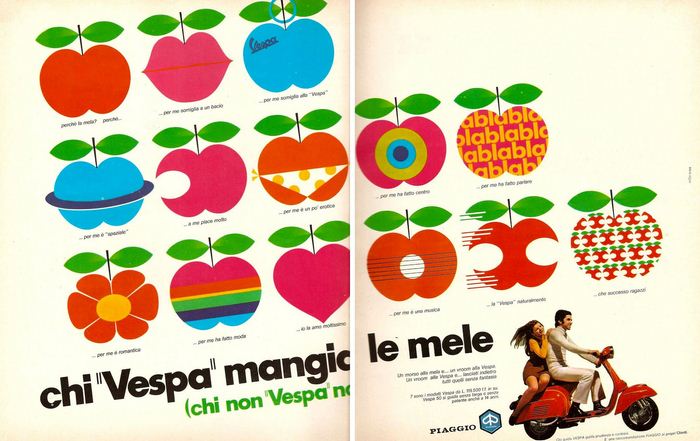 Pubblicit anni 70 Piaggio Vespa