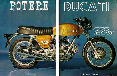 Pubblicit anni 70 Ducati