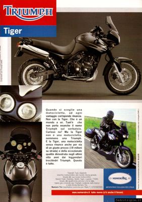 2000 pubblicit Triumph Tiger