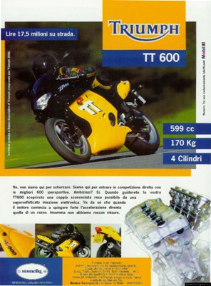 2000 pubblicit Triumph TT600