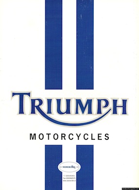 2001 pubblicit Triumph
