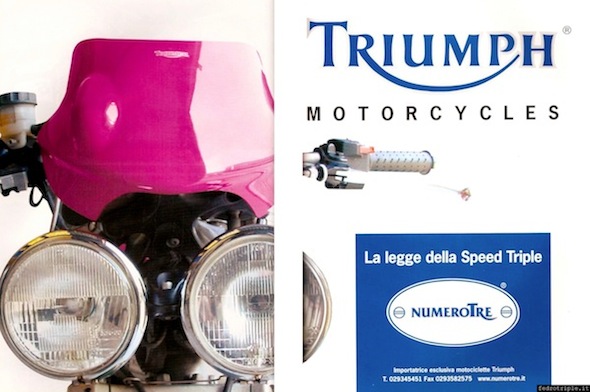 2001 pubblicit Triumph Speed Triple