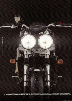 2002 pubblicit Triumph Speed Triple