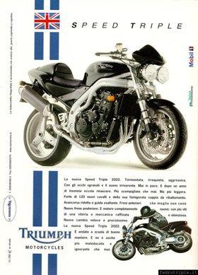 2002 pubblicit Triumph Speed Triple