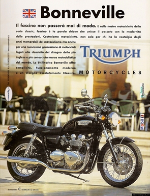 2003 pubblicit Triumph Bonneville