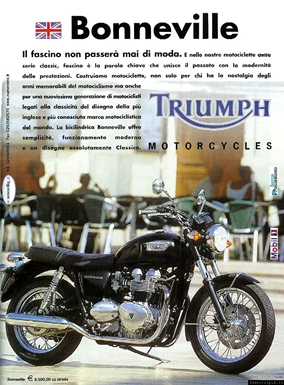 2003 pubblicit Triumph Bonneville