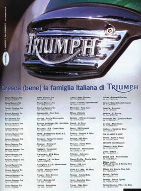 2003 pubblicit Triumph Concessionario
