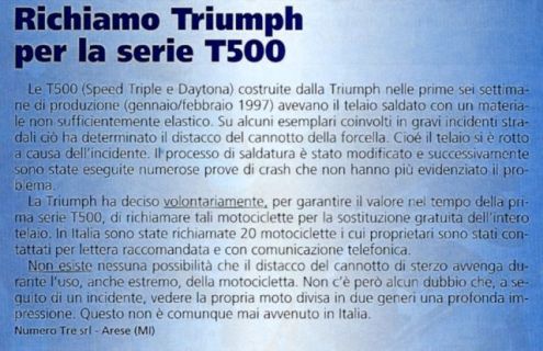 1997 Triumph Speed Triple T509