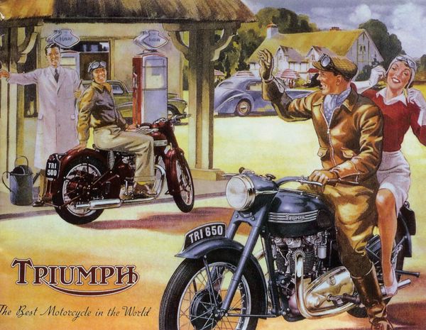 1951 Triumph copertina catalogo
