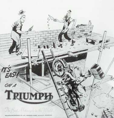 1955 Triumph Pubblicità