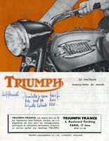 Catalogo Triumph 1957
