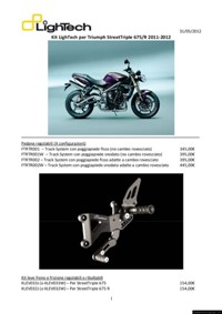 Lightech Accessori Triumph Street Triple
