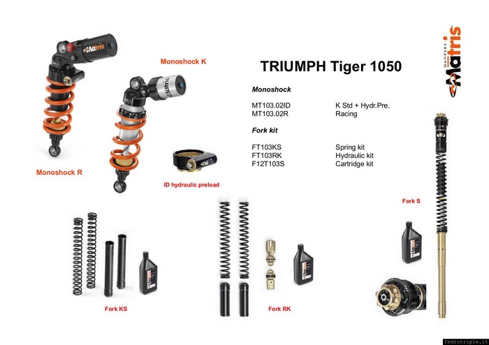 Matris Kit Sospensioni per Triumph Tiger 800