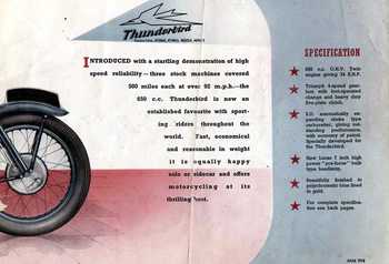 1951 Triumph Thunderbird