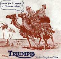 1947 Pubblicità Triumph Alex Oxley
