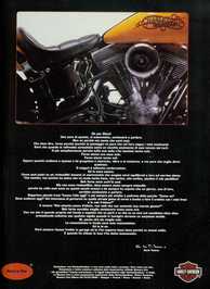 1991 pubblicità Harley-Davidson Harley Davidson Carlo Talamo