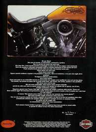 1991 pubblicit Harley-Davidson Harley Davidson Carlo Talamo