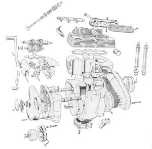 1968 Triumph Trident T150 Motore