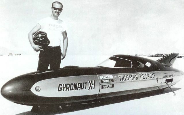 1966 - Triumph record Gyronaut x-1 Leppan 395km/h