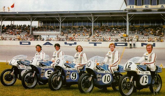 1970/1971 - La squadra Triumph a Daytona