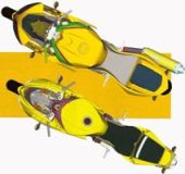 Daytona 650 e 675 dimensioni
