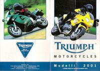 2001 Triumph Flyer gamma completa