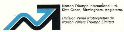 1975 Logo NVT Triumph