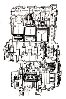 1996 - T595 Engine