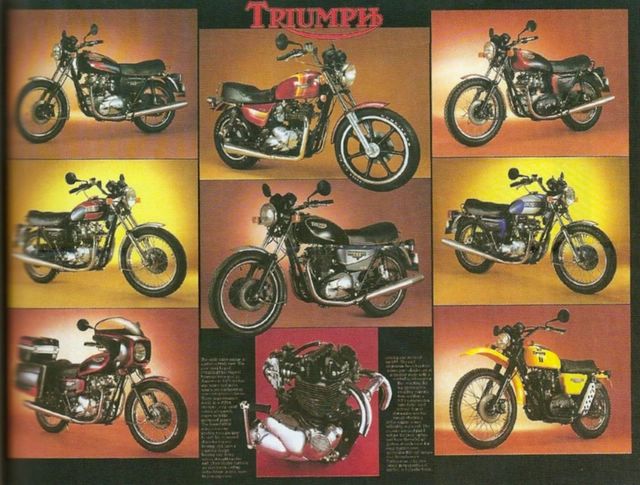 1982 Triumph range