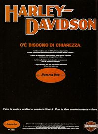 1992 pubblicità Harley-Davidson Harley Davidson Carlo Talamo