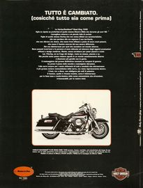 1993 pubblicità Harley Davidson Carlo Talamo