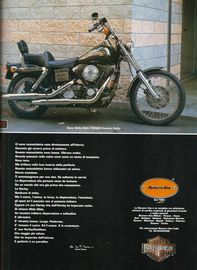 1995 pubblicit Harley Davidson Carlo Talamo Numero Uno