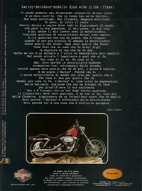 1998 pubblicit Harley Davidson Carlo Talamo Numero Uno