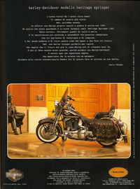 1998 pubblicit Harley Davidson Carlo Talamo Numero Uno