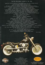 1998 pubblicità Harley Davidson Carlo Talamo Numero Uno