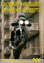 1998 pubblicit Triumph Speed Triple Carlo Talamo Numero Uno