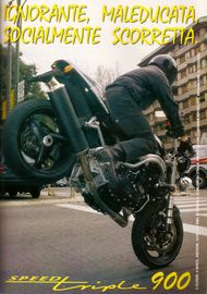 1998 pubblicit Triumph Speed Triple Carlo Talamo Numero Uno