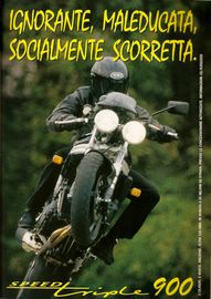 1998 pubblicit Triumph Speed Triple Carlo Talamo Numero Uno