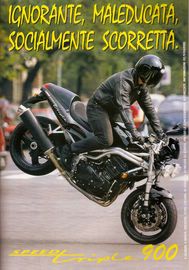 1998 pubblicit Triumph Speed Triple Carlo Talamo Numero Uno