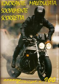 1998 pubblicit Triumph Speed Triple Carlo Talamo Numero Uno