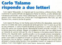 1995 Lettera Carlo Talamo Motociclismo