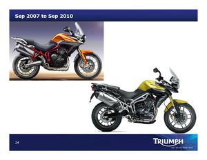 2010 September Triumph Tiger 800 Presentation
