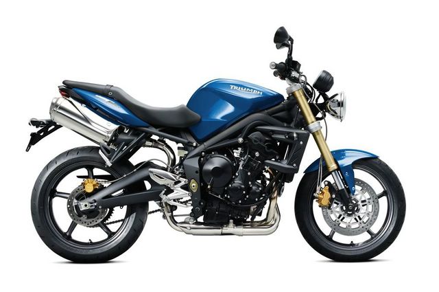 2010 Triumph Street Triple Neon Blue